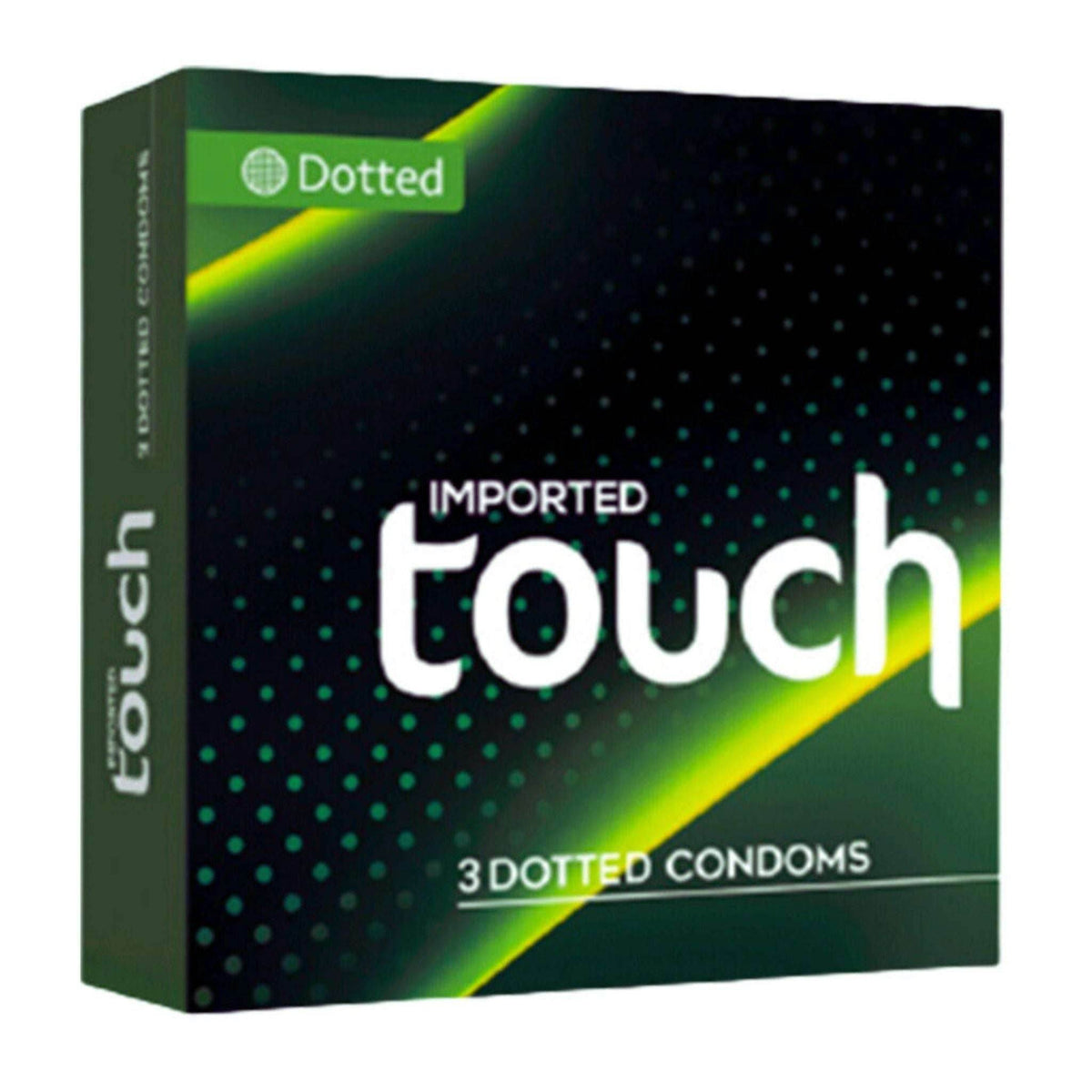 Touch Dotted Condoms - 3 Pack - Stimulating Texture for Extra Pleasure