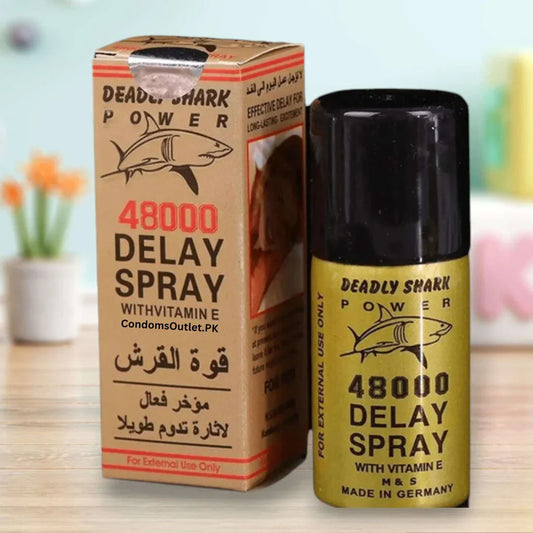 Buy Deadly Shark Power 48000 Delay Spray in Pakistan – Extended Pleasure, Trusted Formula - CondomsOutlet.Pk
