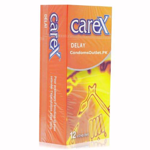 Carex Delay Condoms 12s – Prolong the Passion, Stay in Control - CondomsOutlet.Pk