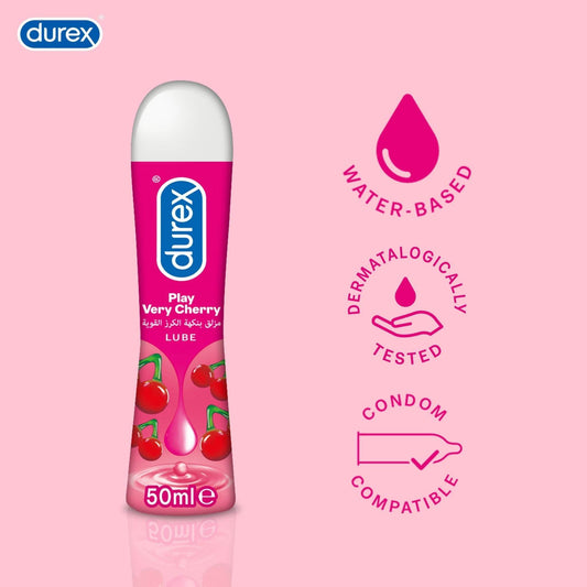 Durex Very Cherry Lube 50ml – Add Fruity Fun to Your Intimate Moments - CondomsOutlet.Pk