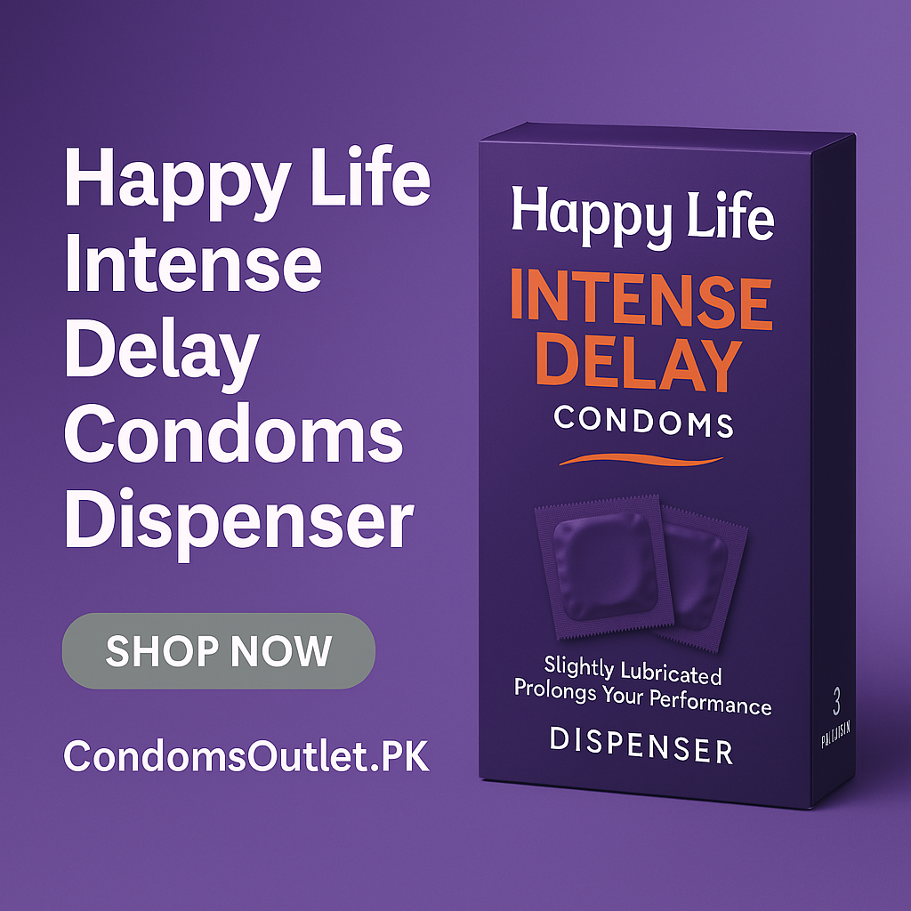Happy Life Intense Delay Condoms Dispenser – For Longer, Better Moments in Islamabad - CondomsOutlet.Pk