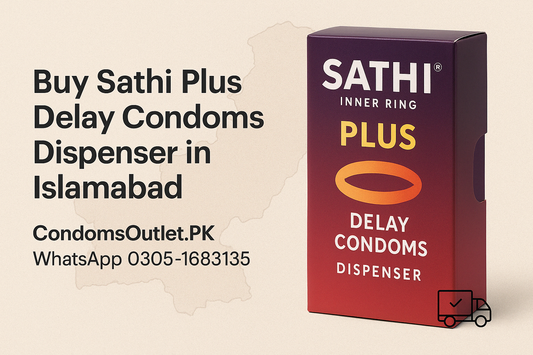 Sathi Plus Delay Condoms Dispenser – Longer Performance Starts Here - CondomsOutlet.Pk