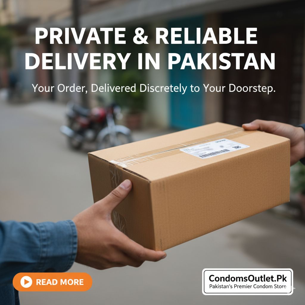 A plain, discreetly packaged online order being delivered in Pakistan.