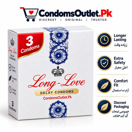 Amor Long Love Delay Condoms (3 Pack) – Extended Timing
