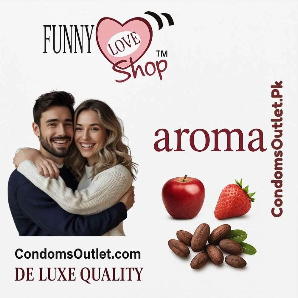 Aroma Flavored Condoms - 3 Pack - Apple, Mint & Strawberry Variety