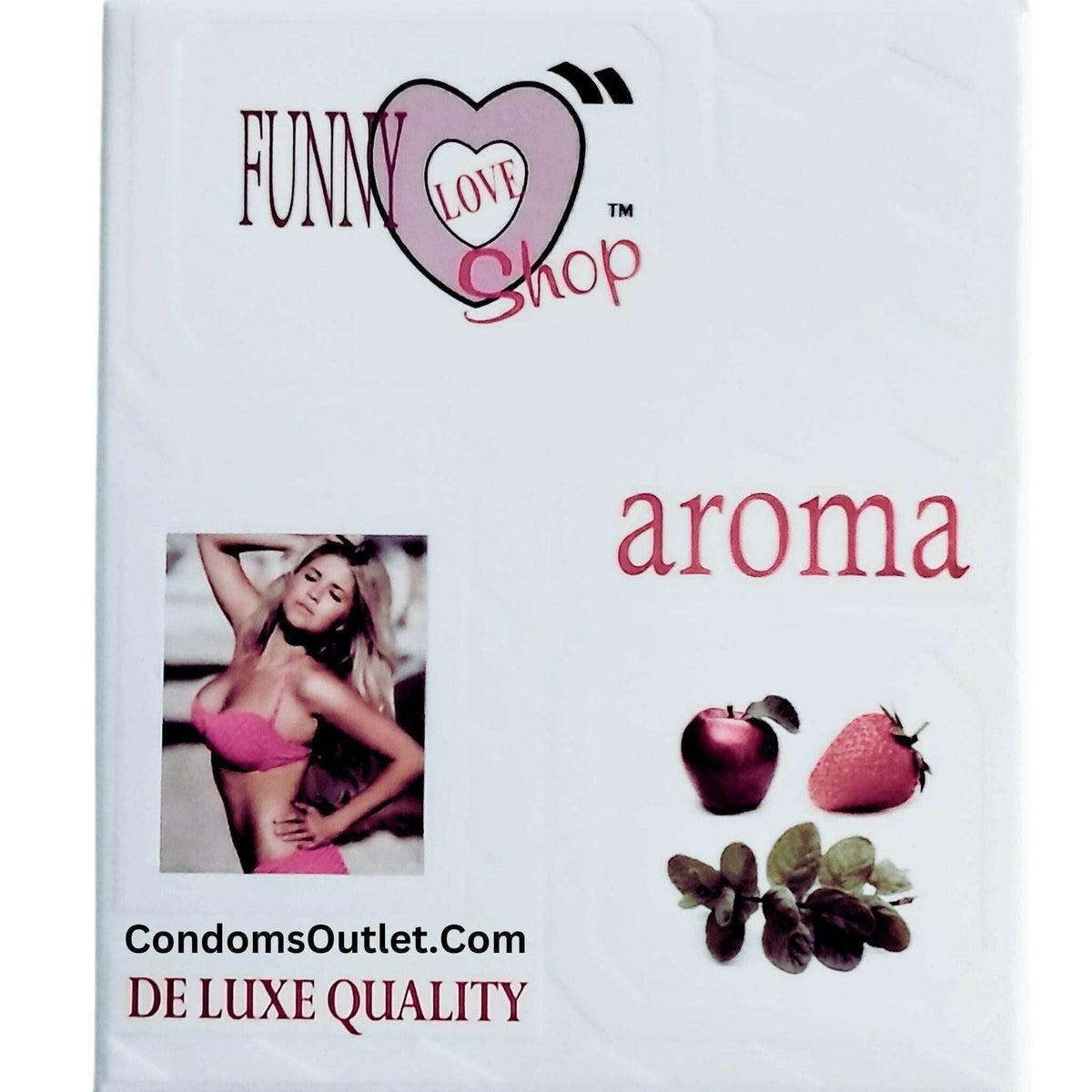 Aroma Flavored Condoms - 3 Pack - Apple, Mint & Strawberry Variety
