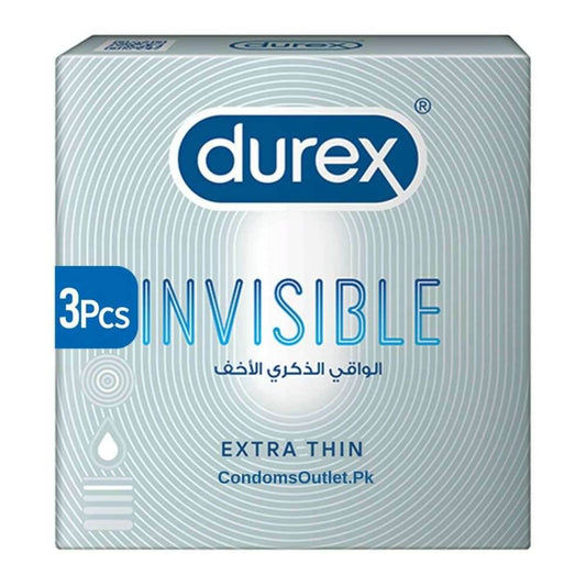 Durex Invisible Condoms (3 Pack) – Ultra Thin & Natural Feel