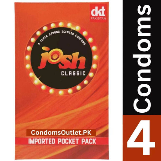 Josh Classic Condoms - 4 Pack - Imported Premium Protection