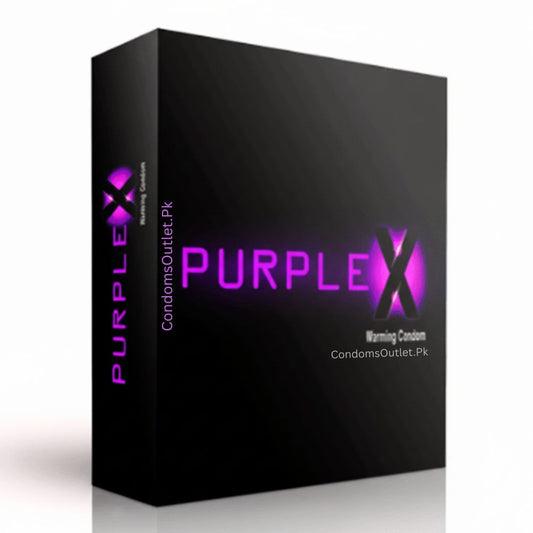 Klimax Purple X Condoms - 3 Pack - Warming Gel & Studded Texture