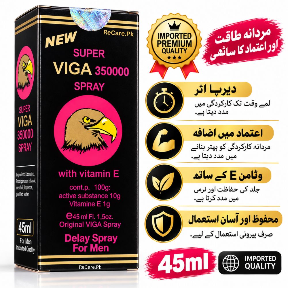 Super Viga 350000 Delay Spray with Vitamin E Pack - ReCare.Pk