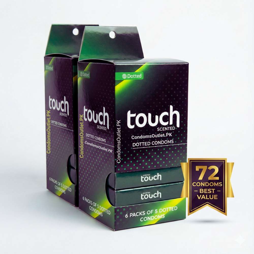 Touch Dotted Condoms - 72 Pack