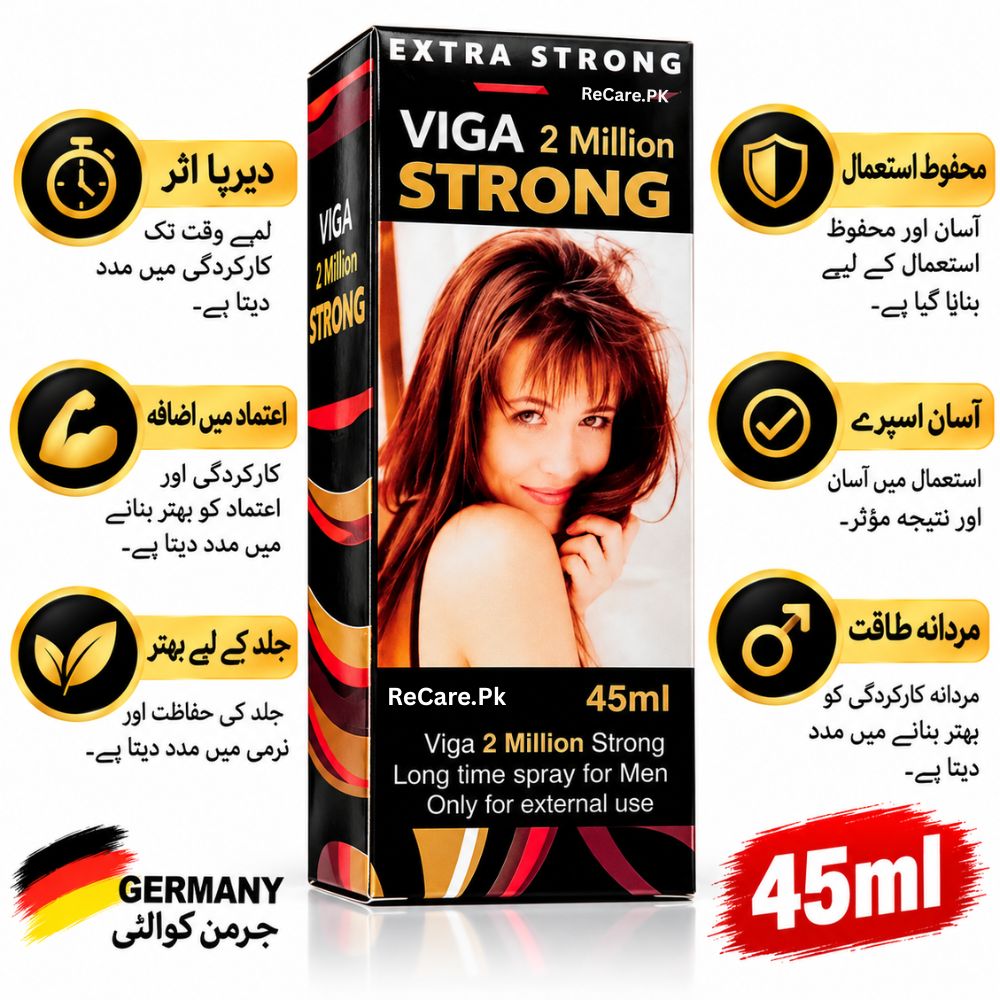 Viga 2 Million Strong Delay Spray 45ml Pack - ReCare.Pk