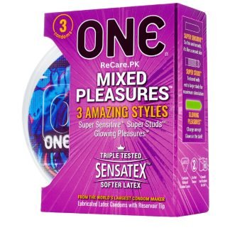 ONE Condoms Mixed Pleasures 3's - ReCare.PK