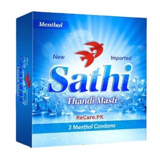 Sathi Menthol Condom 3's - ReCare.Pk